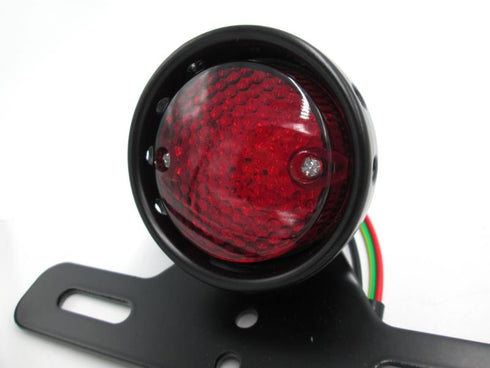 Stop calavera para motos circular con portaplaca trasera
